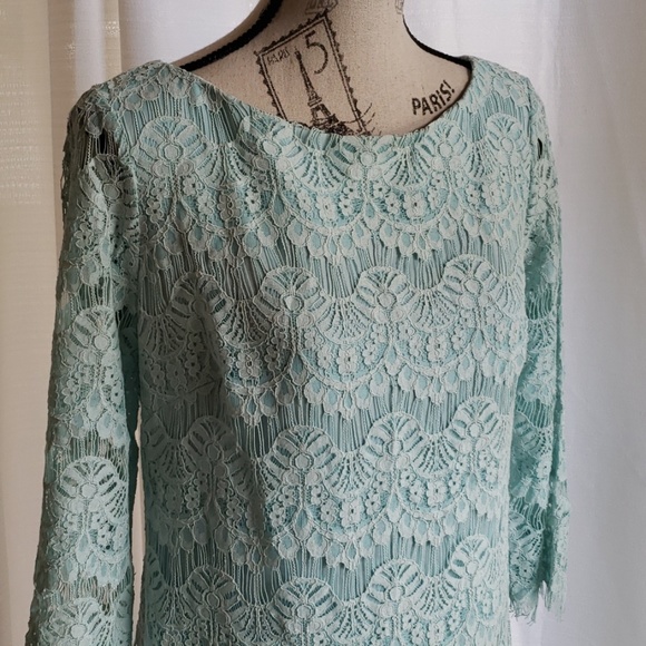 ⭐ Lace Illusion Sheath Dress
⭐ - Picture 3 of 5